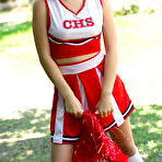 Pic of 
      Sexy cheerleader Jenna Reid strips nude in a public park
    