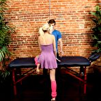 Pic of Kinky and excited masseur is massaging so nicely the pussy of Chloe Foster