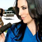 Pic of Dillion Harper is massaging erotically the naked body of excited chick Jelena Jensen