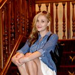 Pic of Ember Volland In A White Skirt