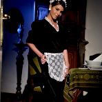 Pic of Filthy housemaid Jessyka Swan lifts her uniform up and gets the anal hole diddled