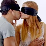 Pic of Blindfolded Redhead Drilled with a Black Cock