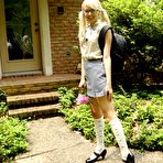 Pic of Little blonde Sierra Nevadah has a fetish for putting clothes pins on her juicy, shaved pussy.