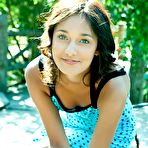 Pic of Chandra hairy bush compliments her natural and youthful appeal, and carefree beauty as she strips her blue-dotted dress and lounge under the golden afternoon sun.