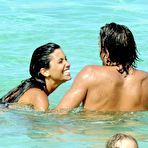 Pic of Federica Nargi in white bikini on the beach