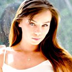 Pic of After Capri Anderson hikes up her dress and takes off her panties she presents a shaved pussy.