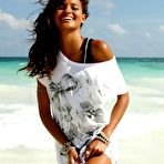 Pic of Gracie Carvalho sexy in bikinies on the beach photoshoot