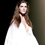 Pic of Hilary Rhoda sexy and see through runway shots