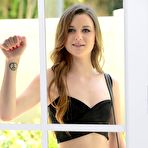 Pic of Flat chested teen Alex Mae takes a big facial at PinkWorld Blog