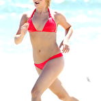 Pic of Julianne Hough caught in red bikini on the beach