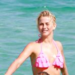 Pic of Julianne Hough sexy in pink bikini on the beach