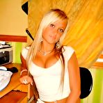 Pic of Real amateur girlfriends having sexBlonde coed teen strips off indoors and posing for the camera