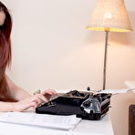 Pic of Being sad about her work, naughty babe is cheered up with a stunning sex action.