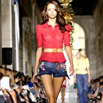 Pic of Morgane Dubled see through and nipple slip catwalk shots
