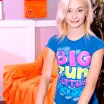 Pic of Teen blonde Maddy Rose is showing small titties but hiding the tight nub