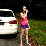 Pic of Aria Alexander is looking cute teasing outdoors at PinkWorld Blog