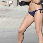 Pic of Bar Refaeli in bikini candids on the beach in Mykonos