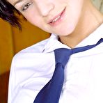 Pic of Nasty school girl preferring stripteasing on camera rather than doing her homework.