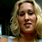 Pic of Busty blonde milf Zana satisfies her pussy by a huge dildo and four fingers