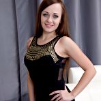 Pic of Brunette Katarina teases her pussy with a dildo