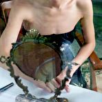 Pic of Great tits and hot pussy of lusty Loreen A are exposed on these erotic pics