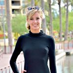 Pic of Blondie in a Black Dress