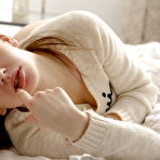 Pic of Lovely babe dreaming on the bed gets anal surprise from her handsome boyfriend