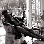 Pic of Naomi Campbell black-&-white topless scans from mags