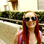 Pic of Cuddly and dirty redhead Dani Jensen has her mouth and pussy stretched by a piston