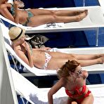 Pic of Girls band Saturdays relax in bikini by the pool in Hollywood