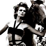 Pic of Toni Garrn sexy black-&-white mag scans