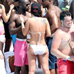 Pic of Tulisa Contostavlos cleavage in white bikini