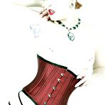 Pic of PinkFineArt | Goth Redhead Half Corset from Gothic Babes