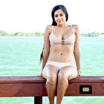 Pic of Busty beauty Annika Eve drilled outdoors