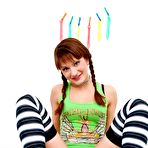 Pic of The pretty teen looking girl Anita Hengher under the hard control of several stiff members