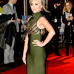 Pic of Jorgie Porter in see through dress at premiere
