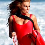 Pic of Angelica Bridges in red bikini and swimsuit