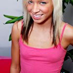 Pic of Flat chested skinny teen Kacey Jordan with tiny ass and tight pussy enjoys sex and massage