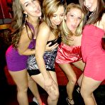 Pic of Party girls Rosalie Ruiz and Gigi Rivera take a cock in front of their friends