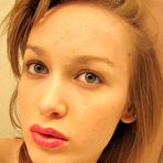 Pic of Nude blonde selfie teen has a sense of humor.
