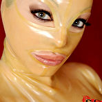 Pic of Look at DDF Network, Latex honey enjoys the fuck machine and 2 heavy dongs