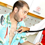 Pic of Irresistibly sexy cougar Jodi West in black nylons seduces man into fucking