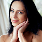 Pic of Dark Haired Goddess On Bed  