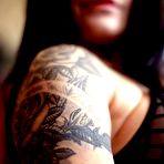 Pic of This is the big titted milf in stockings Daisy Rock that&rsquo;s bending over in front of hard member