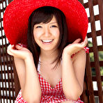 Pic of Ayana Tanigaki Asian shows pussy and ass in red panty under dress