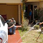 Pic of Blonde milf Faye Runaway slowly downs the ass hole on the big fat member