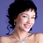 Pic of Sexy black-haired chick in white stockings - Fappers