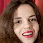 Pic of PinkFineArt | Fiorella in Red Stockings from WeAreHairy