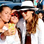 Pic of Elisabetta Canalis in tiny shorts and bikini top