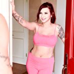 Pic of Anal yoga with busty redhead